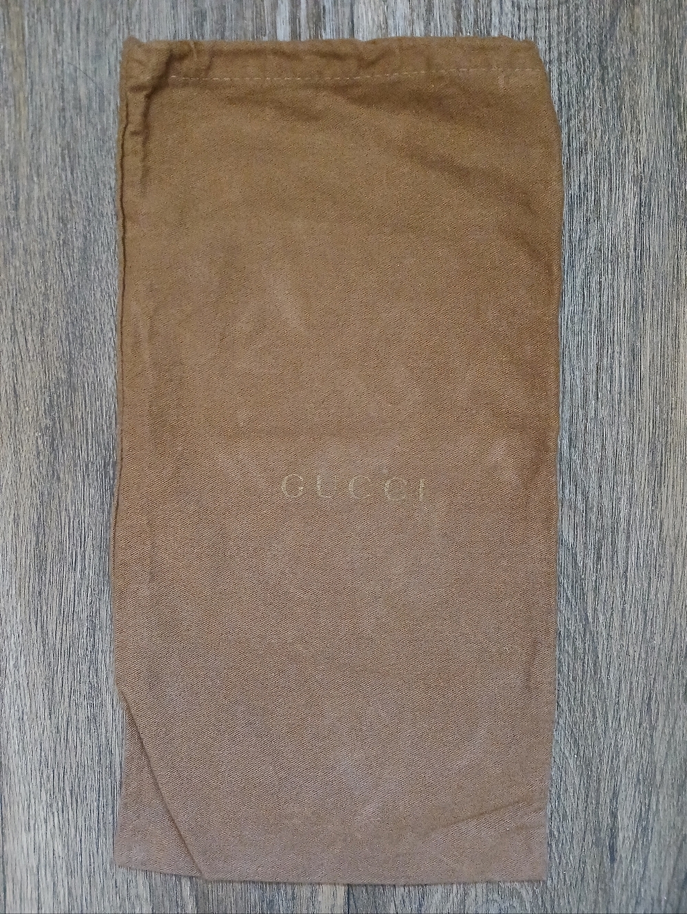 Gucci Brown Flannel Dust Bag. Made in Italy. 002588